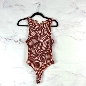 OPEN EDIT Geometric Print Bodysuit